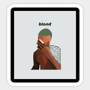 Blonde Poly art Sticker